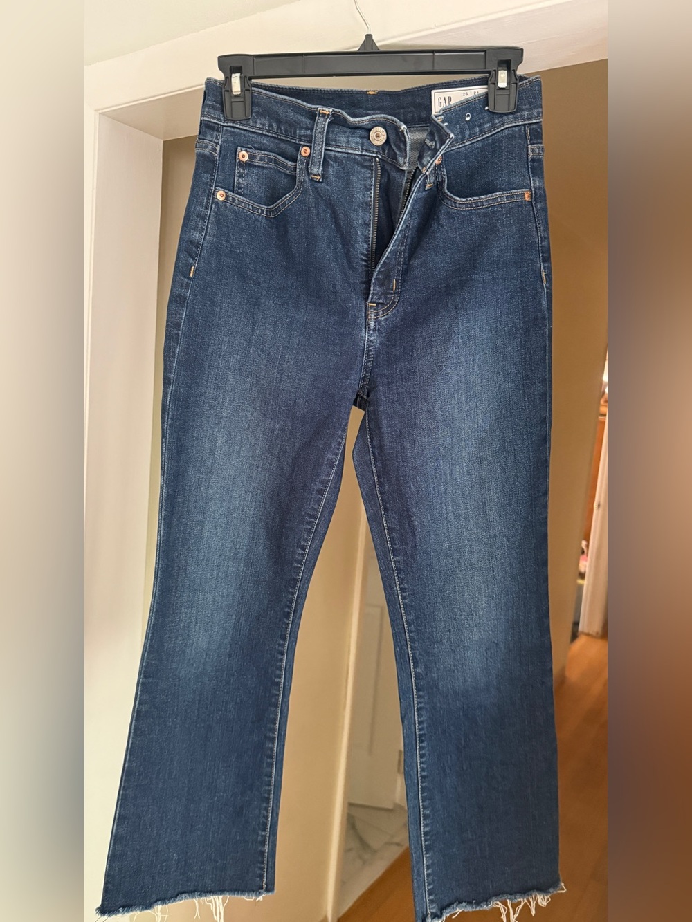 GAP Women's Dark Wash high rise Kick Fit Jeans